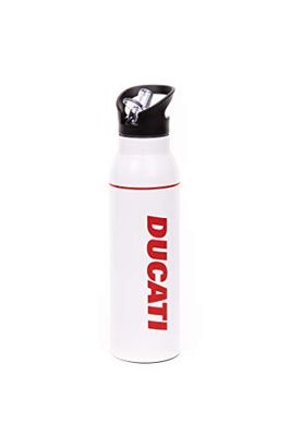 Ducati Borraccia Urban per Bici e Monopattini, Unisex Adulto, Bianca, Taglia Unica