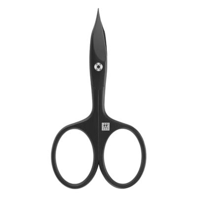 ZWILLING Tesouras combinadas para unhas (tesouras para unhas e cutículas, ponta curva e ponta fina para um corte preciso), premium, pretas, 90 mm