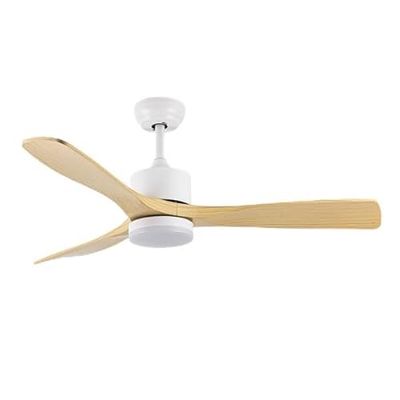 Zarivy Ventilator DC 20 W, wit, 3 vleugels, 6 snelheden, 40/50 x 121 cm, 2350 lm, met afstandsbediening, geheugen en timer voor efficiënte ventilatie.