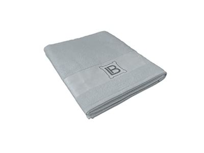A.C. Milan hermet Laura Biagiotti Terry Bath Towel, 100% Cotton, Grey, 90 x 140 cm