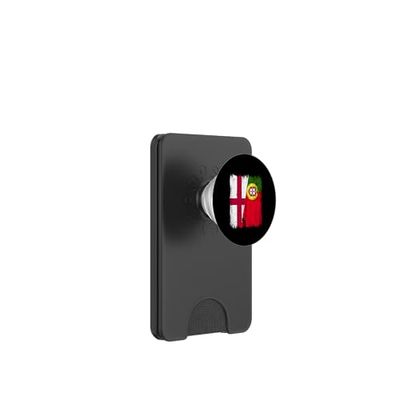 Inglés Portugués Media Bandera Inglaterra Portugal Jersey PopSockets PopWallet para MagSafe