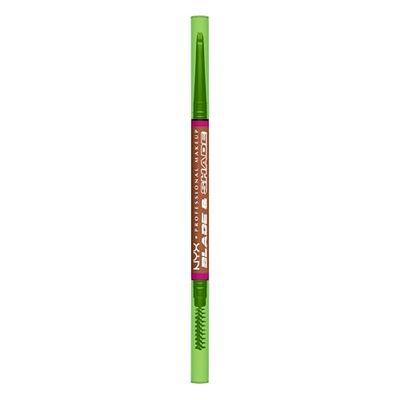 NYX Professional Makeup - Crayon à Sourcils - Mine Fine et Mine Plate - Formule Sans Bavure et Sans Transfert - Tenue Longue Durée 16H - Formule Vegan - Blade & Shade - Teinte : Auburn