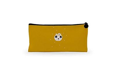 Bonamaison Stampato Digitalmente 100% Cotone Astuccio Portapenne con Cerniera in Tela, Portapenne per Studenti, Bambini, Ragazzi, Ragazze, Astuccio per Matita, 1 Pezzo, Dimensioni: 21x12 Cm