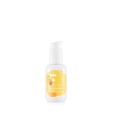 Freshly Kids Solkräm för barn med fysiska filter, lämplig för känslig hud, atopisk och från dag ett Kids Protection Sunscreen, 100 ml