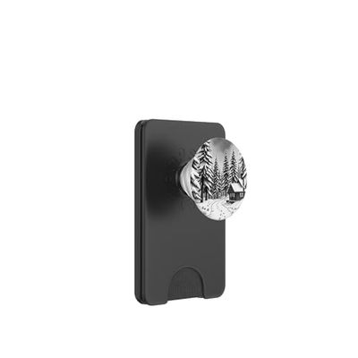 Diseño de cabina y nieve PopSockets PopWallet para MagSafe