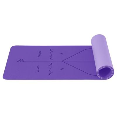 Good Nite Yogamat, gymnastiekmat, TPE, 6 mm, antislip, sportmat, fitnessmat, trainingsmat, pilates, mat, huidvriendelijk, ftalaatvrij, 183 x 61 cm, yoga, pilates, homegym workout