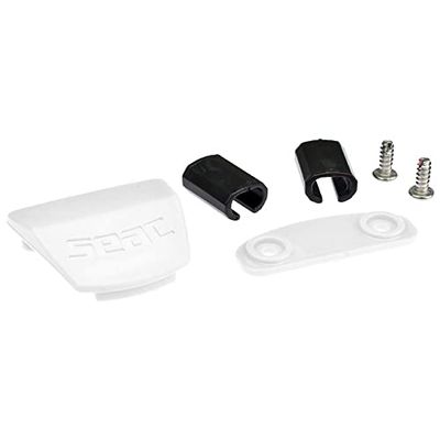 SEAC Assembly Kit de Tornillos de Montaje para Aletas largas Motus/Booster, Unisex Adulto, Blanco