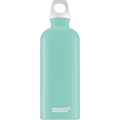 SIGG - Aluminium drinkfles - Traveller Glacier Touch - Klimaatneutraal gecertificeerd - Geschikt voor koolzuurhoudende dranken - Lekvrij - Vederlicht - BPA-vrij - Lichtblauw - 0,6L