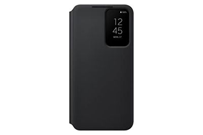 Samsung Galaxy S22 S-View Flip Cover, Protective Phone Case, Tap Control, Cutting Edge Design, US Version, Black, (EF-ZS901CBEGUS)