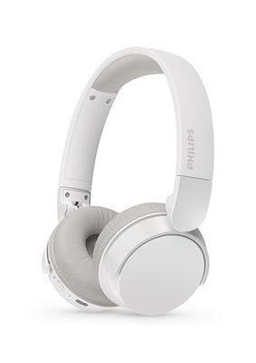 Philips TAH3209WH Casque sans Fil Supra-aural Bluetooth léger, Isolation phonique Passive, 25 Heures d’autonomie, Son Naturel, appels clairs, Basses dynamiques, Recharge en 2 Heures Via USB-C - Blanc