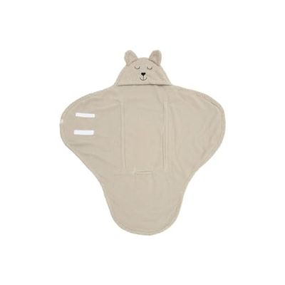 Jollein Wikkeldeken voor bijvoorbeeld babyzitje, Bear Boucle Olive Green | 032-566-67061