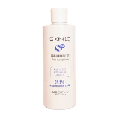 MEDICHY MODEL - Skin10 Equilibrium Lotion - Lozione equilibrante per il viso - Trattamento idratante e delicato per tutti i tipi di pelle - Formula rinfrescante - 250 ml