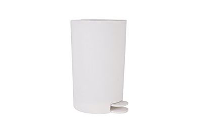 King Collection King Home p1597215/B Papelera con Pedal (Polipropileno 3 Lt, Blanco