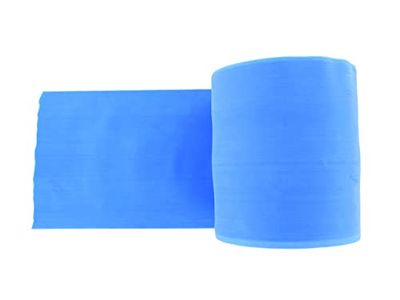 Gima - Fascia o Banda Elastica per Riabilitazione, Colore Blu, Resistenza Heavy, misura 45 m x 14 cm x 0,35 mm, Senza Lattice