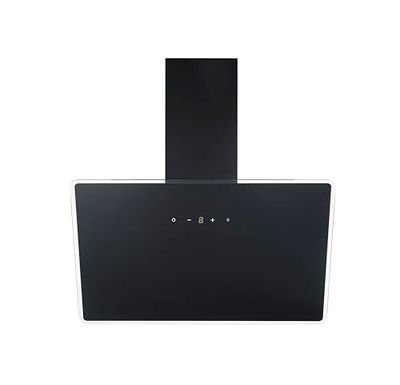 Respekta Hotte aspirante sans hotte/hotte inclinée 80 cm/boîtier métallique avec écran en verre noir/fonction évacuation et recyclage de l'air / CH112080S / A++ / 39-61 dB