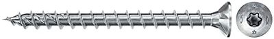 fischer - Vis à bois PowerFast II 4,0x16 Tête fraisée, empreinte TX, zingué blanc, filetage total/Boite de 500