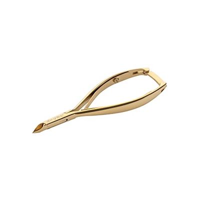 Aba Group Pince cosmétique 11,5 cm, pince à deux ressorts, doré, 4 mm (1149), ciseaux à cuticules, outils de manucure, pédicure