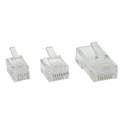 InLine 73018 8P RJ45 Wire Connectors (Transparent White)