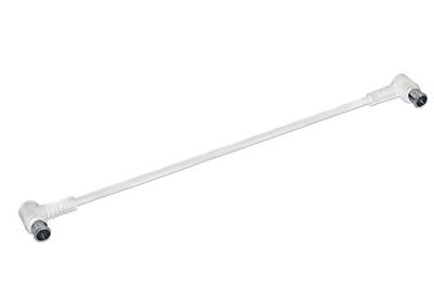 Axing SAK04102 F-Quickfix patchkabel 40 cm coaxkabel met F-hoekstekker wit