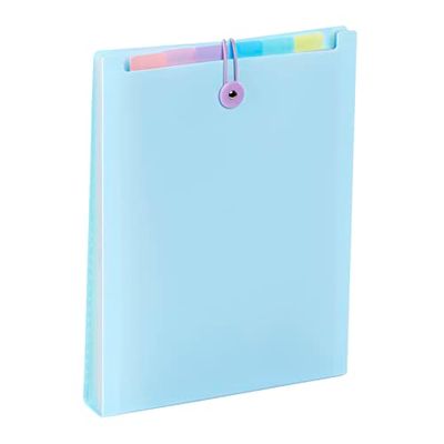 Viquel - Sorter a 6 posizioni per zaino - Organizer per borse Rainbow Pastel - Sorter verticale A4 - Blu