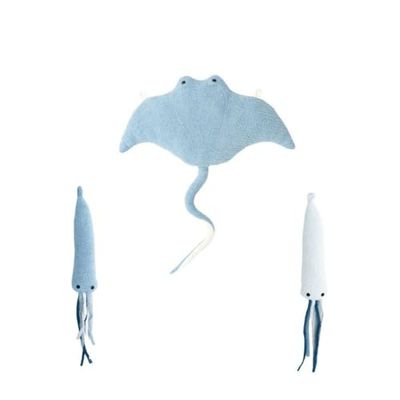 Crochetts Peluche Oceano Blu 59 x 11 x 65 cm 8 x 5 x 59 cm 3 Pezzi