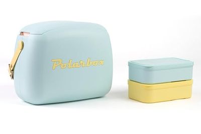 Lunchbox 6L blå pop detaljer gul POLARBOX