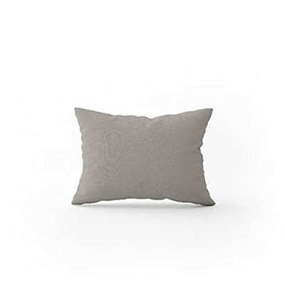 Homemania Taie d'oreiller Double - Ensemble 2 - pour l'oreiller, Le Lit -Gris en Coton, 52 X 82cm