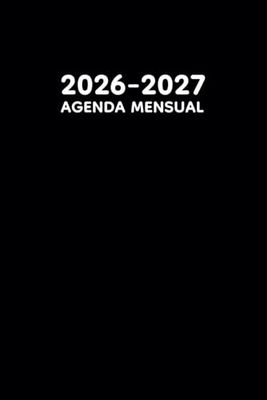 Agenda Mensual 2026-2027: 2 Años Calendario Anual de Enero 2026 a Diciembre 2027 - 1 Mes para 2 Páginas