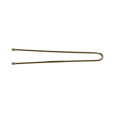 T4B LUSSONI, Hair Pins, Epingles A Cheveux Noires Droites, 300 Pièces (4,5 cm, Dorées)