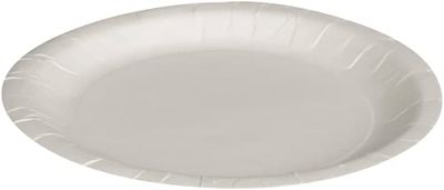 ABENA Gastro-Line 18cm White Paper Plates with Biobarrier Coating for Protection & Moisture-Holding Properties,Ideal Party Plates,Fully Biodegradable & Compostable Eco-Labelled Tableware Solution-50PK