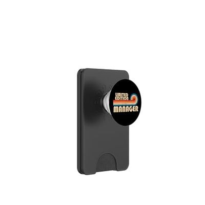 MANAGER Funny Job Title Profession Birthday Worker PopSockets PopWallet para MagSafe
