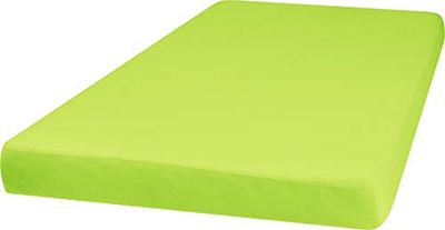 Playshoes Protector de colchón de sábana Ajustable, Impermeable, 70 x 140 cm, Color Verde