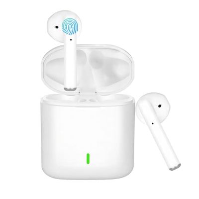 Bluetooth-hoofdtelefoon, draadloos, Bluetooth 5.1, hifi, stereo, in-ear hoofdtelefoon, geïntegreerde microfoon, touch-bediening, IPX7, waterdicht en 30 uur speelduur voor iOS/Android telefoon