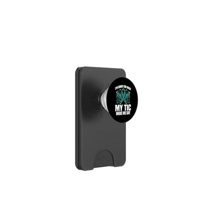 Semana de Concientización del Síndrome de Tourette Lo siento Mi Tic Tourettes PopSockets PopWallet para MagSafe