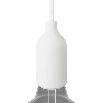 creative cables - Kit portalampada E27 in Silicone con serracavo Nascosto - Bianco