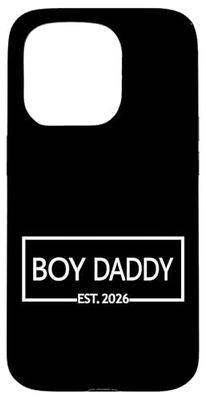Boy Daddy Est. 2026 Father's Day Announcement Gender Reveal Case for iPhone 15 Pro
