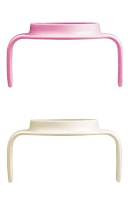 MAM Hold my Cup Day & Night, met handgrepen die in het donker oplichten, handgrepen compatibel met alle MAM-kopjes, antislip en ergonomisch, 4 maanden, roze en neutraal