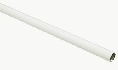 Gardinia 32279 Bastone per Tenda con Binario Interno Ø 20 mm Bianco 160 cm, Metallo