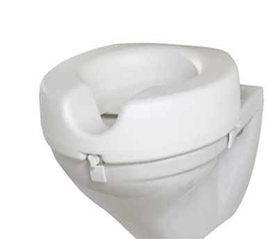 Wenko Secura - Elevador para Asiento de Inodoro con Carga máxima de 150 kg, 41.5 x 17 x 44 cm, Color Blanco
