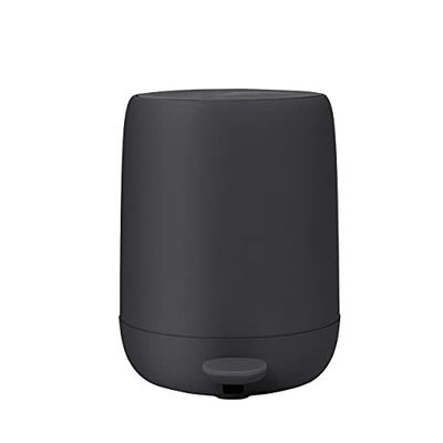 Blomus - Poubelle à pédale avec fermeture douce, poubelle de salle de bain, poubelle avec pédale, fermeture douce, couleur aimantée, matériau plastique, silicone