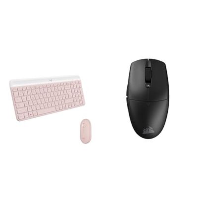 Logitech MK470 Slim Combo & Corsair M55 Wireless Souris de Jeu