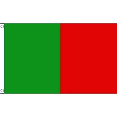 AZ FLAG Grön och röd flagga 90x60 cm - grön och röd flagga 60 x 90 cm - flaggor