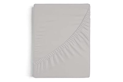 Burrito Blanco Hoeslaken 80 x 190/200 cm, bed met 80 cm (+ maten verkrijgbaar), stof van 100% katoen, design A8, grijs