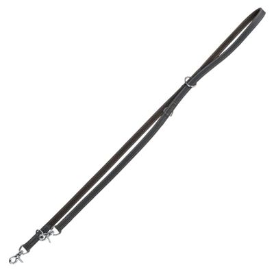 TRIXIE Rustic Laisse en Cuir ciré et Vieilli, L–XL: 2,00 m/25 mm, Gris - 19045
