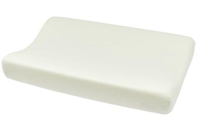 Meyco Housse pour Matelas à Langer Baby Uni (Housse en éponge 80% Coton, Douce et agréable pour la Peau, Absorbant l'humidité, Lavable, adaptée au sèche-Linge, Dimensions : 50 x 70 cm), Blanc cassé