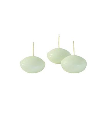 Cereria de Giorgio risthò Velas flotantes, Cera, Crema, 4.5 x 4.5 x 2.5 cm, 20 Unidad