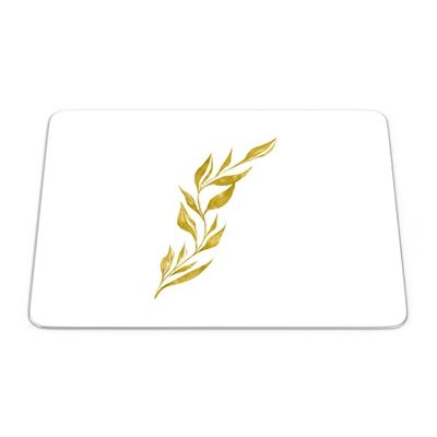 Bonamaison, Tappetino per il mouse rettangolare con stampa digitale, antiscivolo, per ufficio e casa, dimensioni: 22 x 18 cm