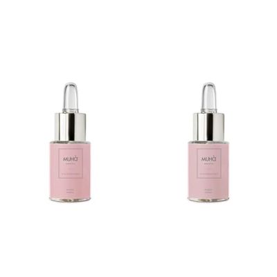 MUHA' | Olio Essenziale, Idrosolubile per Lampada ad Ultrasuoni, Fragranza Ambra Antica, Formato da 15 ml (Confezione da 2)