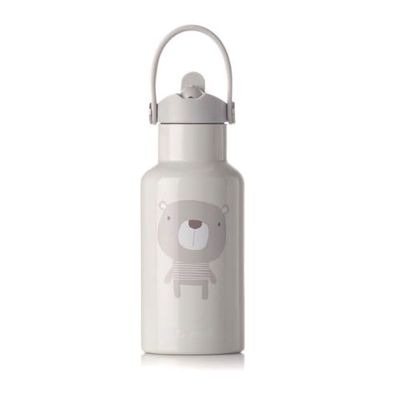 Jané Bouteille Isotherme, Thermos Bébé pour Liquides, 350 ml, Inox, Maintient la Température 24h au froid 12h au chaud, Sans BPA, Beige