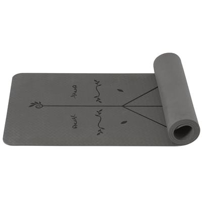 Good Nite Yogamat, gymnastiekmat, TPE, 6 mm, antislip, sportmat, fitnessmat, trainingsmat, pilates, mat, huidvriendelijk, ftalaatvrij, 183 x 61 cm, yoga, pilates, homegym workout